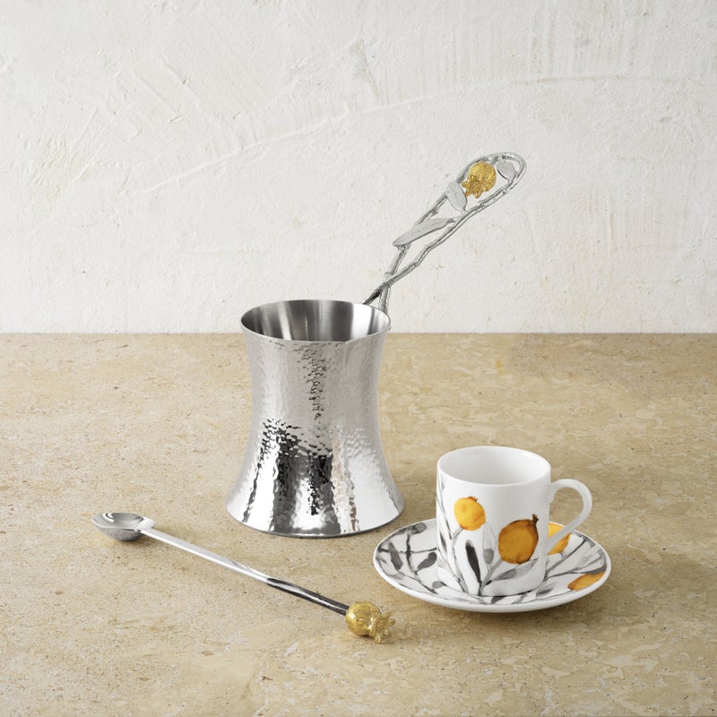 Pomegranate Silver & Gold Սրճեփ գդալով