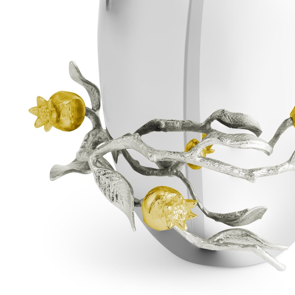 Pomegranate Silver & Gold Ծաղկաման