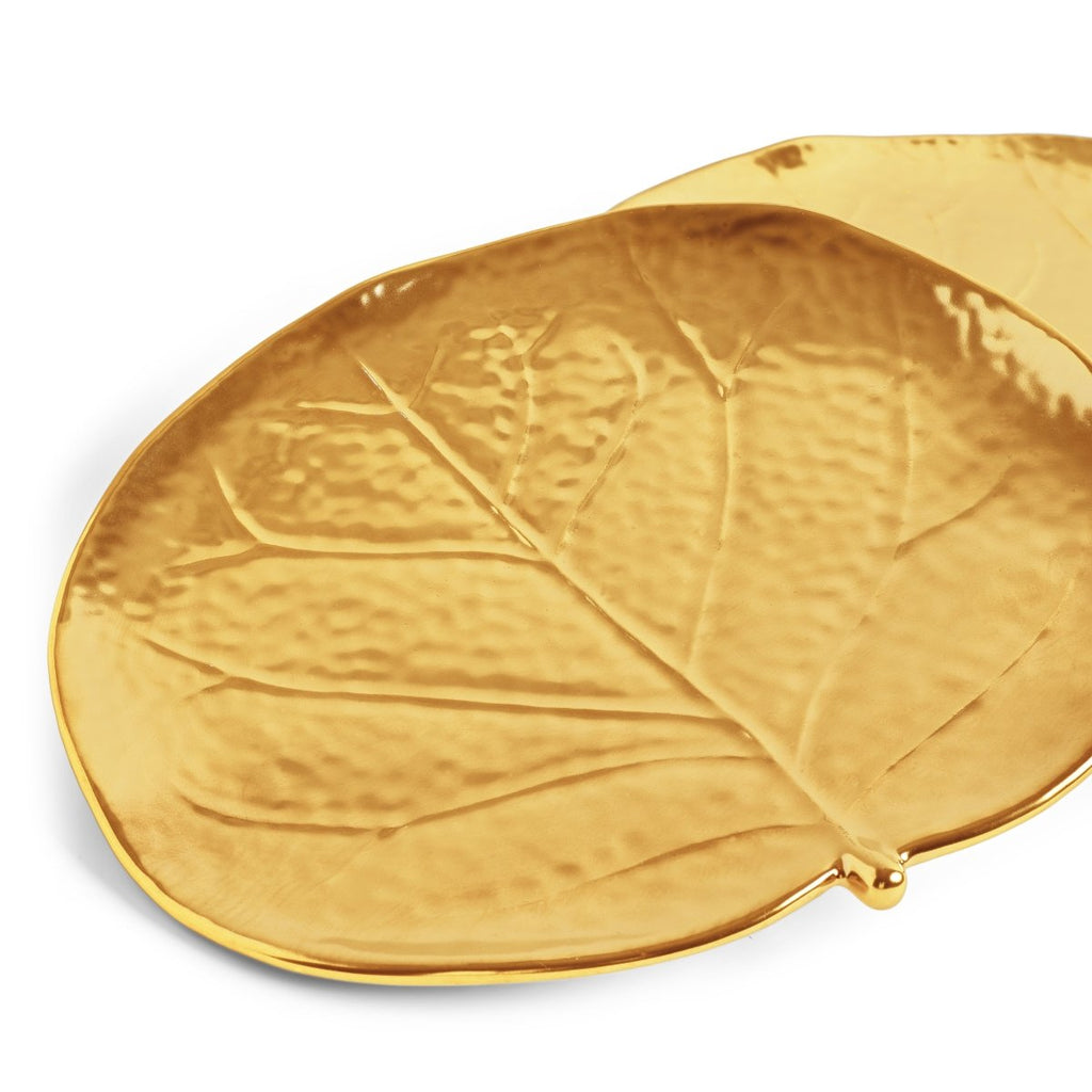 Botanical Leaf Gold Ափսեների հավաքածու